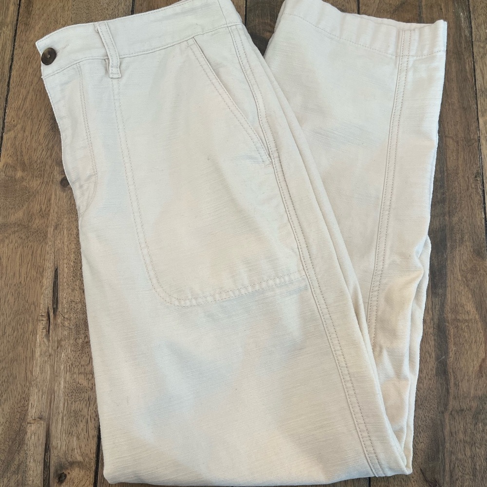 J. Crew 100% Cotton Casual Pants - off White